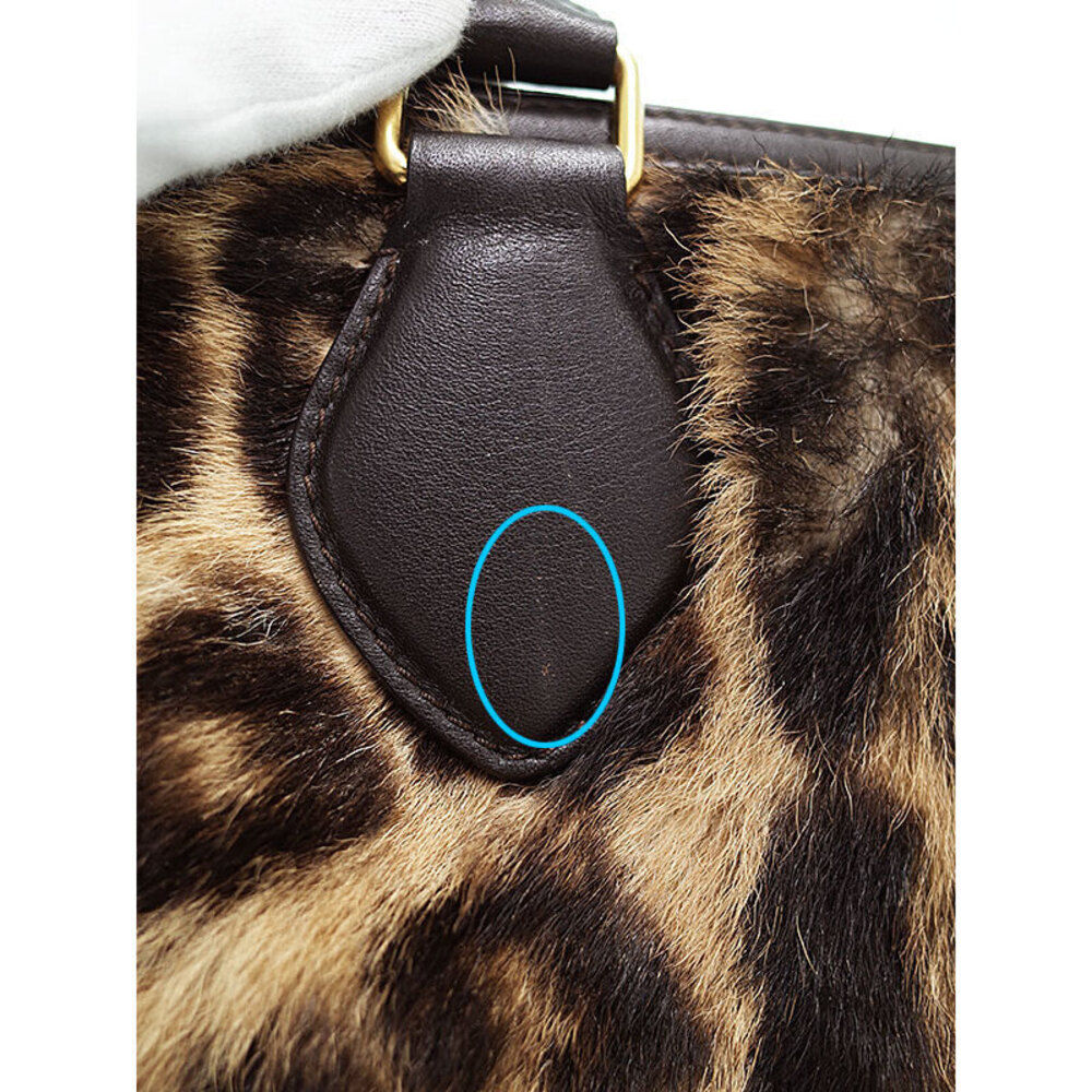 Celine Triptyque bag leopard printed calf hair brown - Picture 6 of 9